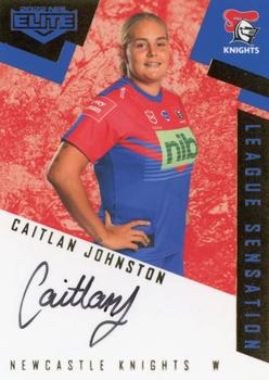 2022 NRL Elite - League Sensations Signatures Team #LST19 Caitlan Johnston Front